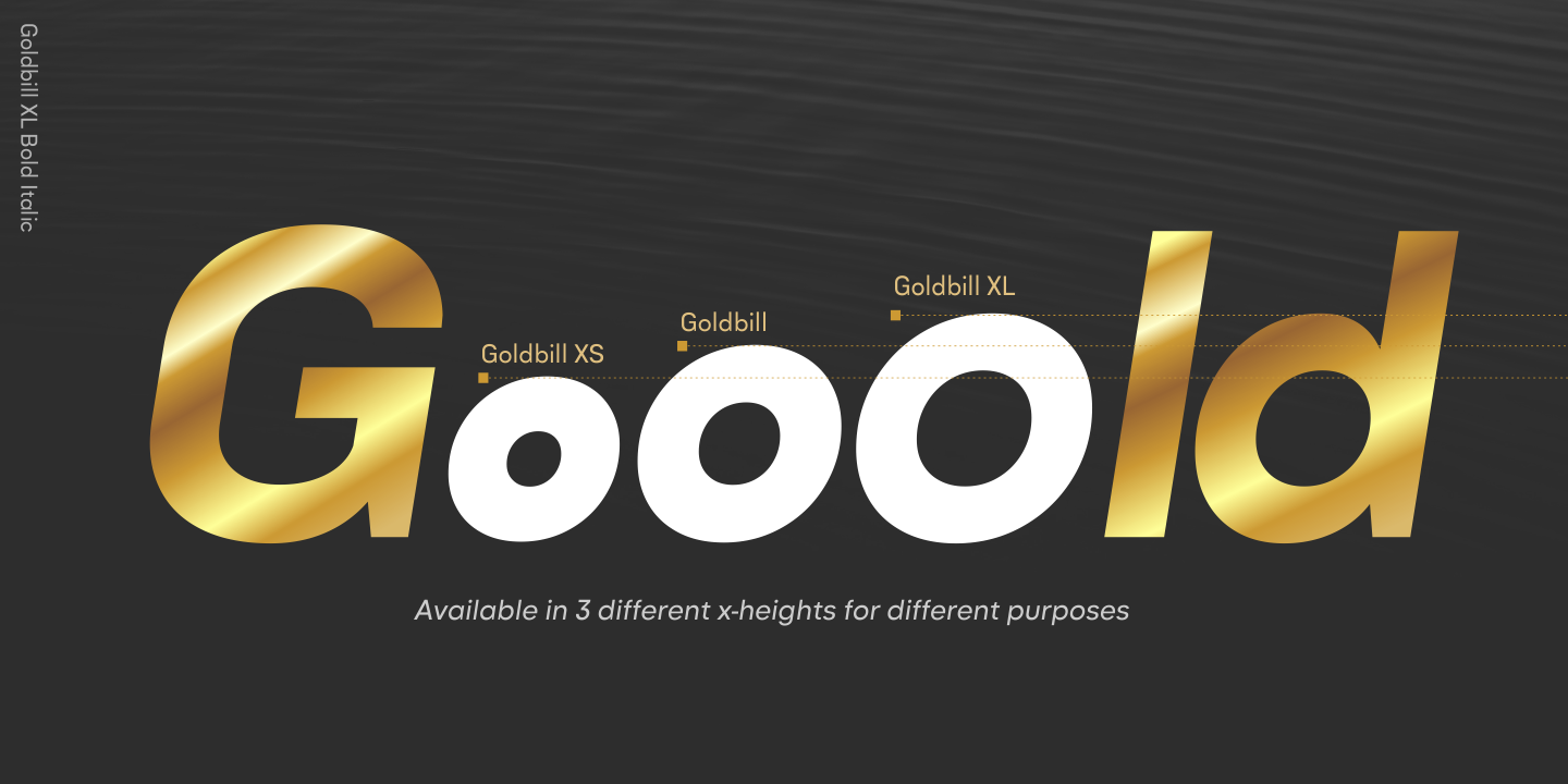 Goldbill XL Font